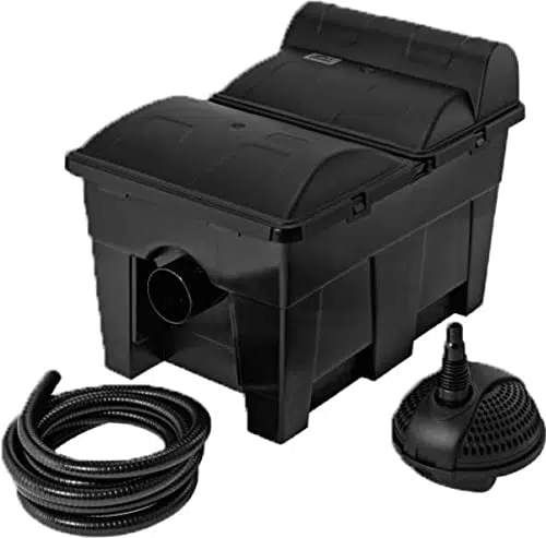 Pontec 42752 MultiClear Set 15000 - Komplettset aus Filterpumpe und Durchlauffilter / Durchlauffilterset / Mehrkammerfilter