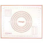 Pritogo Backunterlage Silikonmatte Rollmatte Backmatte Teigmatte mit Skala aus Silikon Antihaft BPA-Frei rutschfest