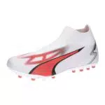 PUMA Herren Ultra Match+ Ll Mg Fussballschuh, White Black Fire Orchid