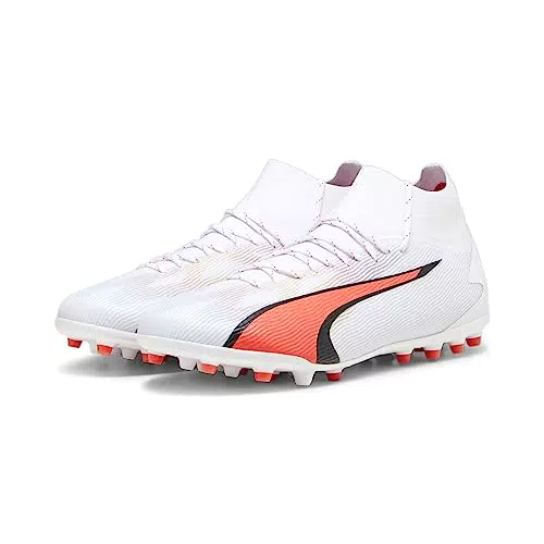 PUMA Herren Ultra Pro Mg Fussballschuh, White Black fire Orchid