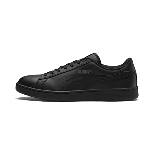 PUMA Unisex SMASH V2 L Low-Top Trainers, PUMA BLACK-PUMA BLACK