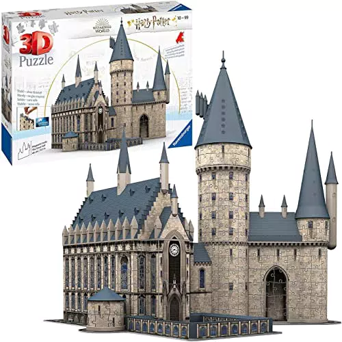Ravensburger 3D Puzzle 11259 - Harry Potter Hogwarts Schloss - Die Große Halle - 540 Teile - Für alle Harry Potter Fans ab 10 Jahren