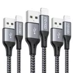 RAVIAD iPhone Ladekabel, Lightning Kabel MFi Zertifiziert Nylon iPhone Kabel Schnellladekabel iPhone Kompatibel mit für iPhone 14 13 12 11 Pro XS Max XR X 8 8 Plus 7 7 Plus 6s 6 Plus