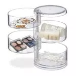 Relaxdays Kosmetik-Organizer mit 4 drehbaren Fächern