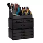 Relaxdays Kosmetikorganizer mit 6 Schubladen, 22 Fächer Make Up Organizer