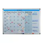 Relaxdays Whiteboard, Wochenplaner, abwischbar, magnetisch