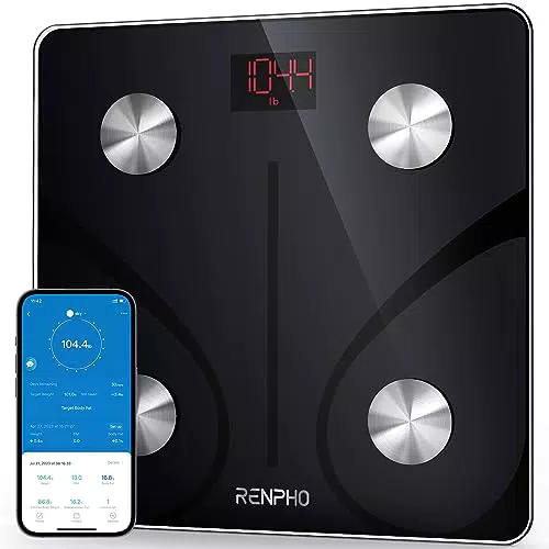 RENPHO Personenwaage Körperfettwaage, Waage Personen mit App 180 kg/400 lbs