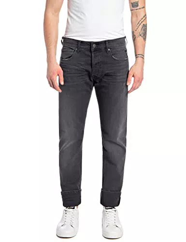 Replay Herren Jeans Grover Straight-Fit mit Stretch