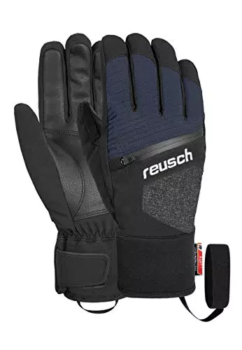Reusch Herren Theo R-TEX XT Handschuhe, Black/Black Melange/Dress Blue
