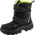 Richter Kinderschuhe Davos Schneestiefel, Black/neon gelb