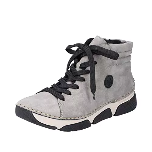 Rieker Damen 45911 Mode-Stiefel, grau