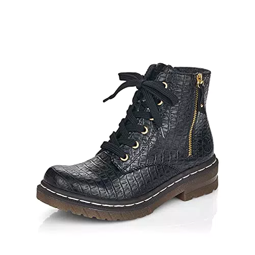 Rieker Damen Bequemschuhe 76224, Frauen Schnürhalbschuhe
