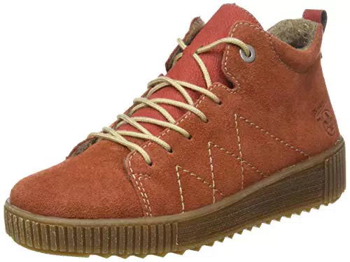 Rieker Damen M6442 Mode-Stiefel, Ziegel Ziegel