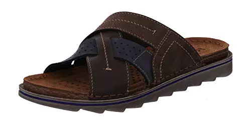 Rohde Herren Pantoletten Leder Clogs Pesaro 5963, Größe: