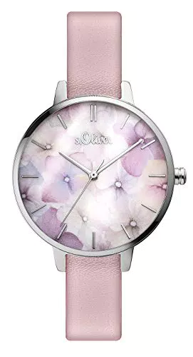 s.Oliver Damen Analog Quarz Armbanduhr SO-3521-LQ