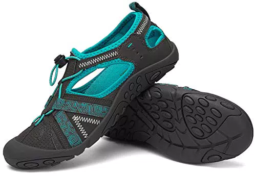 SAGUARO Trekking Sandalen für Damen Outdoorsandalen Frauen Wanderschuhe Sommer Strand Freizeit Blau