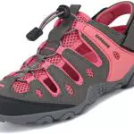 SAGUARO Trekkingsandalen Geschlossene damen Sandalen Atmungsaktiv Outdoor Sport Wasserfest rot 36