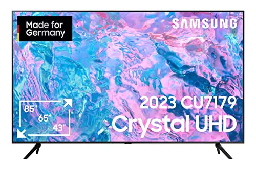 Samsung Crystal UHD CU7179 65 Zoll Fernseher, PurColor