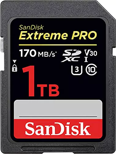 SanDisk Extreme PRO 1TB SDXC Memory Card up to 170MB/s