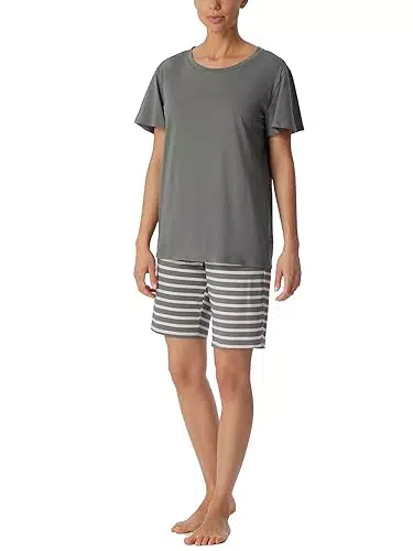 Schiesser Damen Schlafanzug kurz, Bermuda Pyjamaset
