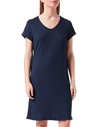 Schiesser Damen Sleepshirt 1/2 Arm, 90cm Nachthemd, dunkelblau