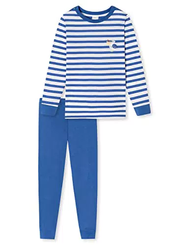 Schiesser Jungen Schlafanzug Set Pyjama Lang - 100% Organic Bio Baumwolle - Größe 92 Bis 140 Pyjamaset