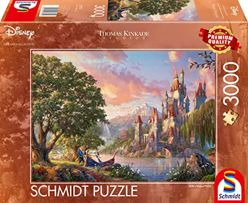 Schmidt Spiele 57372 Thomas Kinkade, Disney, Belles Magical World