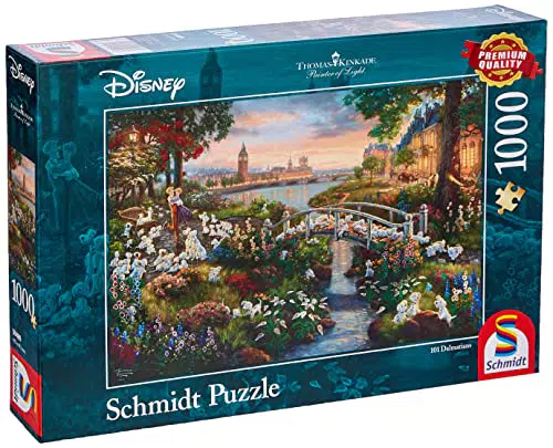 Schmidt Spiele 59489 Thomas Kinkade, Disney, 101 Dalmatiner