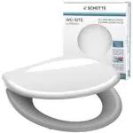 SCHÜTTE WC-Sitz Duroplast, Toilettensitz mit Absenkautomatik und Schnellverschluss für die einfache Reinigung