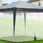 Sekey Moskitonetz für Pavillon 3x3 m mit Reißverschluss und Klettbänder