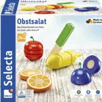 Selecta 62070 Obstsalat, Klett und Schneidespielzeug aus Holz