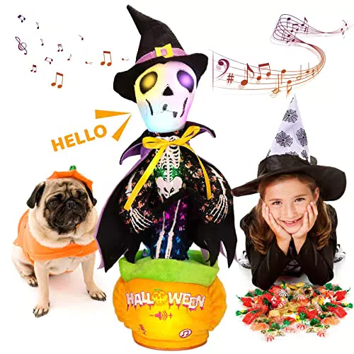 seOSTO Sprechender Kaktus Horrorlieder Singen Lustige Kindergeschenke （Singen + Aufnehmen + Glühen + Imitieren）