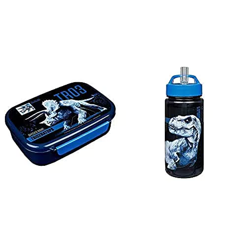 Set Jurassic World, Brotdose mit Clips und AERO Trinkflasche ca. 500 ml