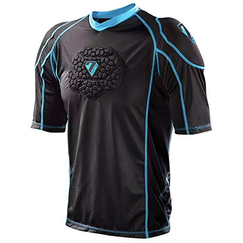 Seven Unisex Jugend Youth Flex Body T-Shirt, schwarz-blau