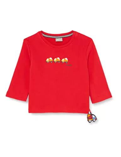 Sigikid Baby-Jungen Sweatshirt, rot/Baustelle, 86