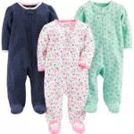 Simple Joys by Carter's Baby Mädchen Baumwoll-Strampler mit Fuß