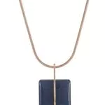 Skagen Damen Edelstahl Mesh Halskette SEA GLASS mit Karabinerverschluss