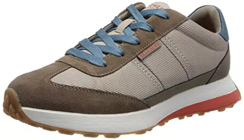 Skechers Damen 177155 Dktp Sportschuhe, Taupe Wildleder Blau