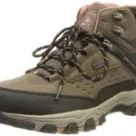 Skechers Damen SELMEN My Turf Walking-Schuh, Chocolate Duraleather & Mesh/Black & Mauve T
