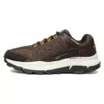 Skechers Herren 237501 BROR Sneaker, Brown Leather/Mesh/Orange Trim