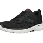 Skechers Herren GO Walk 6 AVALO Straßen-Laufschuh, Black Textile/Synthetic