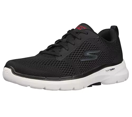 Skechers Herren GO Walk 6 AVALO Straßen-Laufschuh, Black Textile/Synthetic