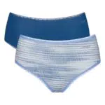 sloggi Damen GO High Waist C2P Hikini/Tai, Blue-Dark Combination