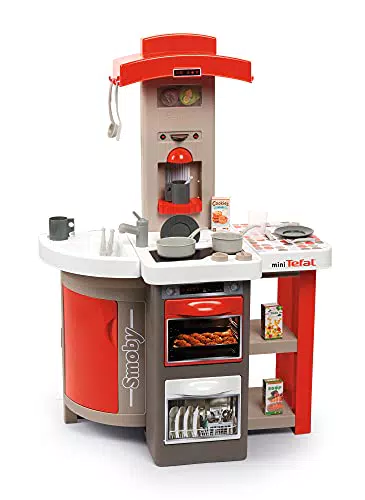 Smoby 312200 Tefal Opencook Küche, Rot, Grau, Única
