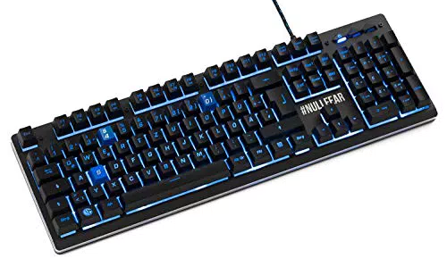 snakebyte S04 Pro Gaming Tastatur - Offiziell lizenzierte FC Schalke 04 Pro Gaming Tastatur / 26 Tasten Anti-Ghosting / 10 Mio Tastenanschläge / LED-Beleuchtung / QWERTZ - DE Layout