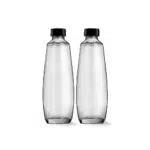 SodaStream Bipack 1-Liter-Glasflaschen, kompatibel mit Duo 2x1l Carbonator