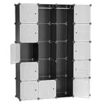 SONGMICS Garderobe Kleiderschrank Mit 2 Kleiderstange