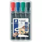 STAEDTLER 352 WP4 Lumocolor permanent marker 4 Stück in aufstellbarer STAEDTLER-Box