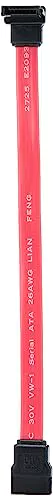 StarTech.com SATA 3 Kabel 15cm gewinkelt - S-ATA III Anschlusskabel bis 6Gb/s - Serial ATA - 90° links abgewinkelt - Rot