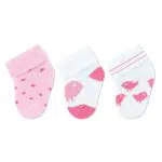 Sterntaler Baby Erstlingssocken 3er Pack Vögel, Rosa